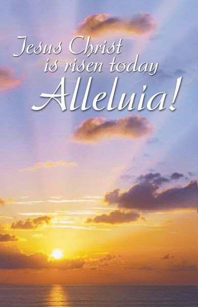 Jesus Christ is Risen today Alleluia!: Easter Bulletin, Regular Size: Quantity per package: 100